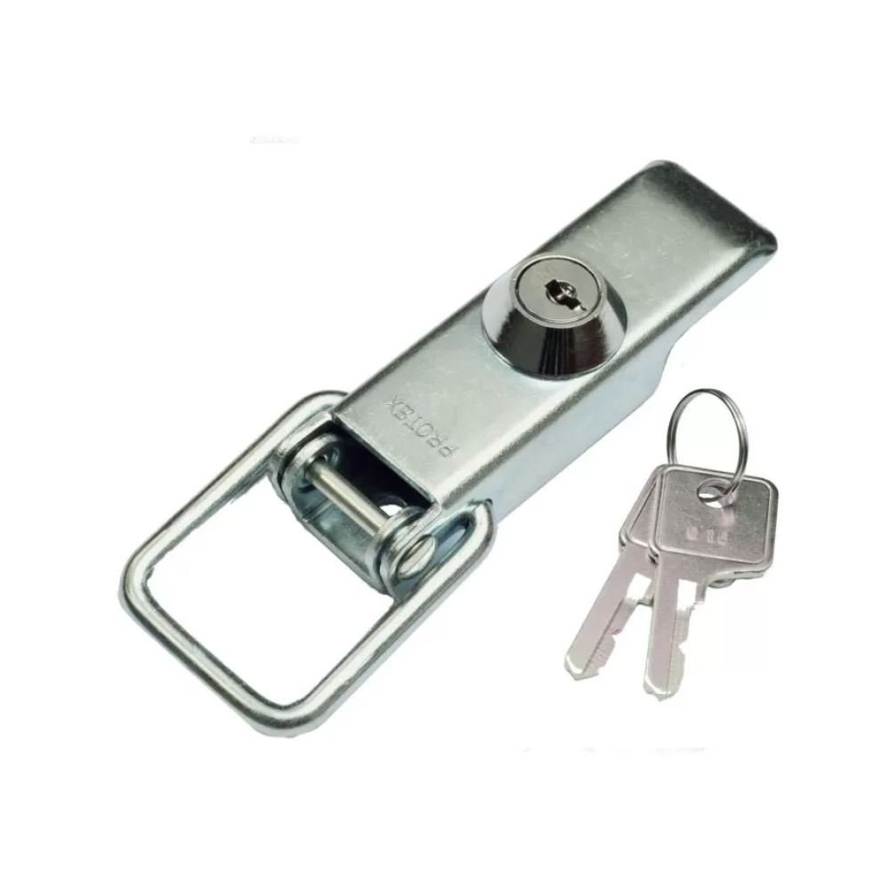 Non-Adjustable Latch with Key Lock - 450 Strength (kg) - Mild Steel