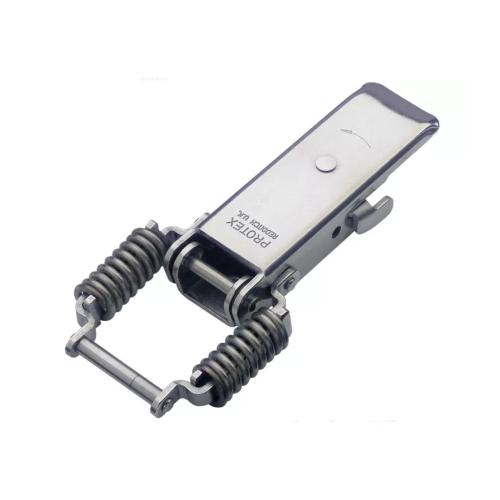 Spring Claw Latch with Safety Catch - 45 Strength (kg) - Stainless