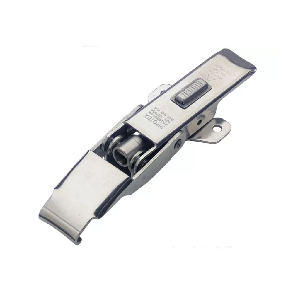 Adjustable Latch with Safety Catch - 350 Strength (kg) -  Stainless